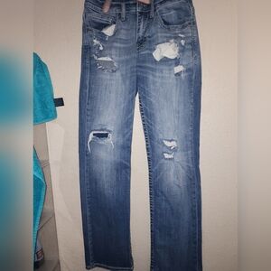 Distressed Blue Jeans Size 30x32